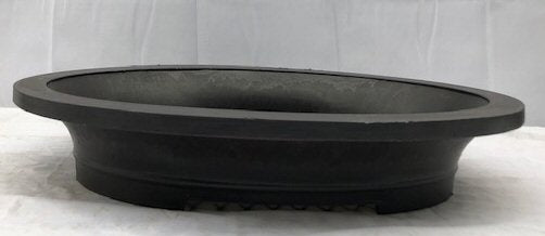 Brown Mica Bonsai Pot - Oval-20 1/8 x 15.0 x 13 3/8OD-17.75 x 12 5/8 x 2.75 ID