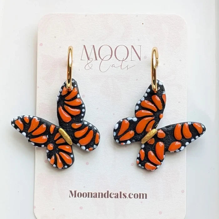 Butterfly Talavera Clay Earrings