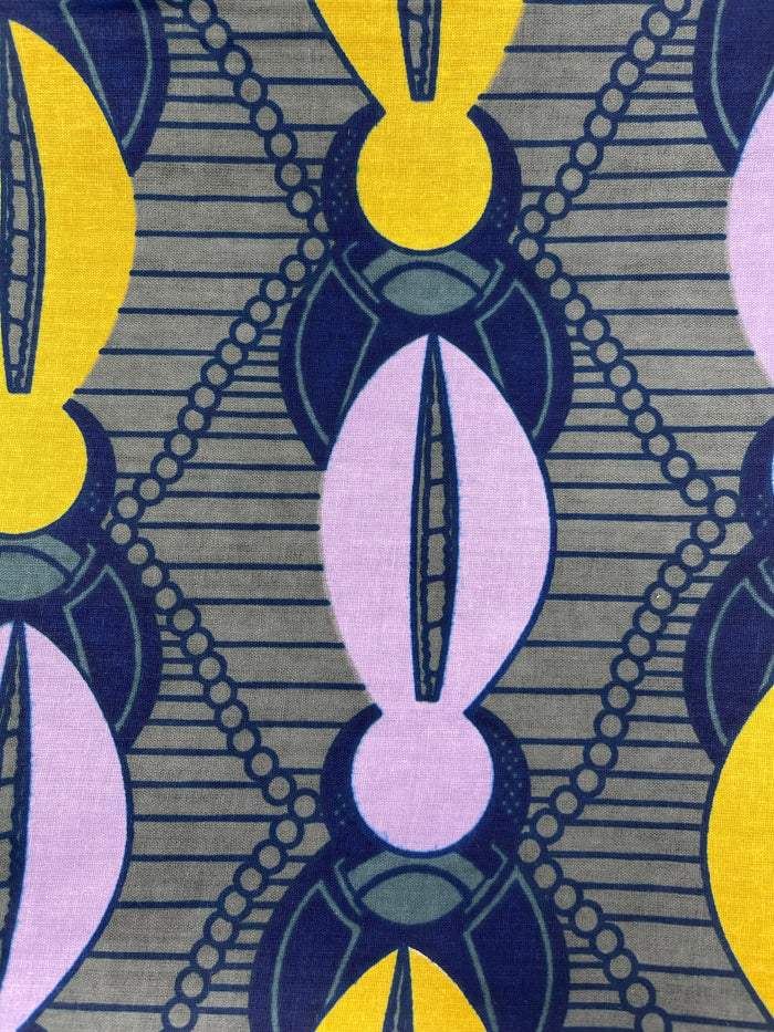 Grey Blue Purple & Mustard