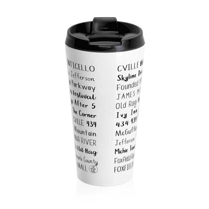 Charlottesville, VA Travel Mug