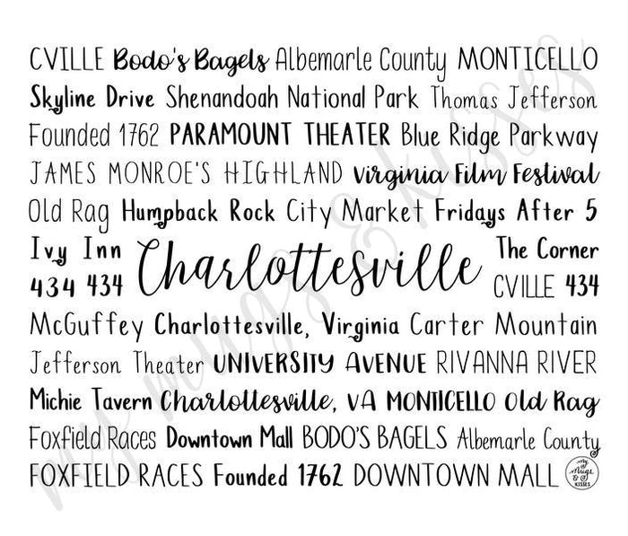 Charlottesville, VA Travel Mug