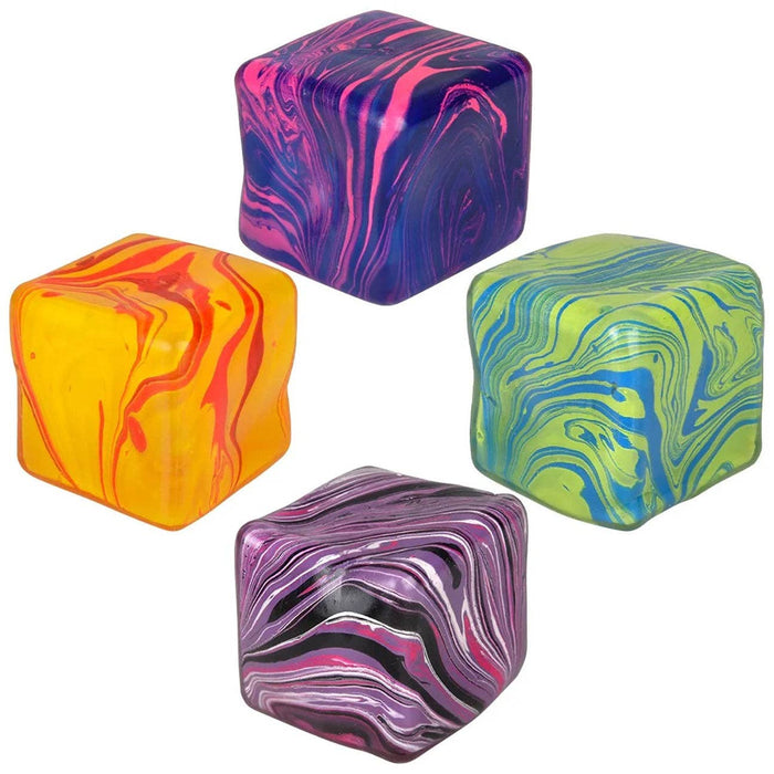 Curious Minds Toys Marbled Square Squishy