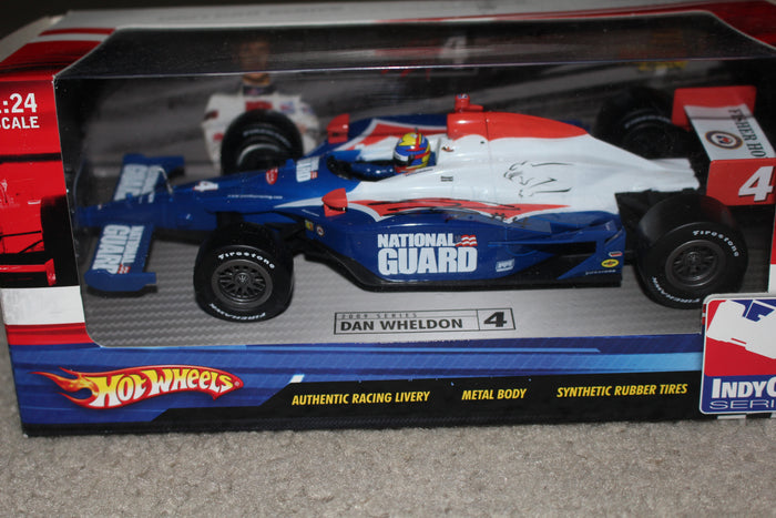 Dan Wheldon Autographed Hot Wheels National Guard Indy Diecast Car - Vintage Indy Sports