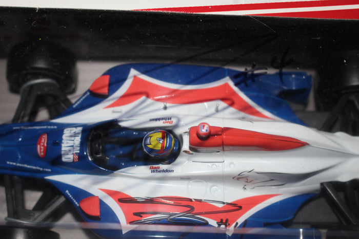 Dan Wheldon Autographed Hot Wheels National Guard Indy Diecast Car - Vintage Indy Sports