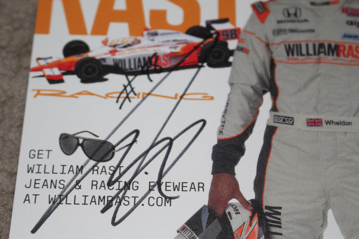Dan Wheldon Autographed Indy Car Hero Card - Vintage Indy Sports