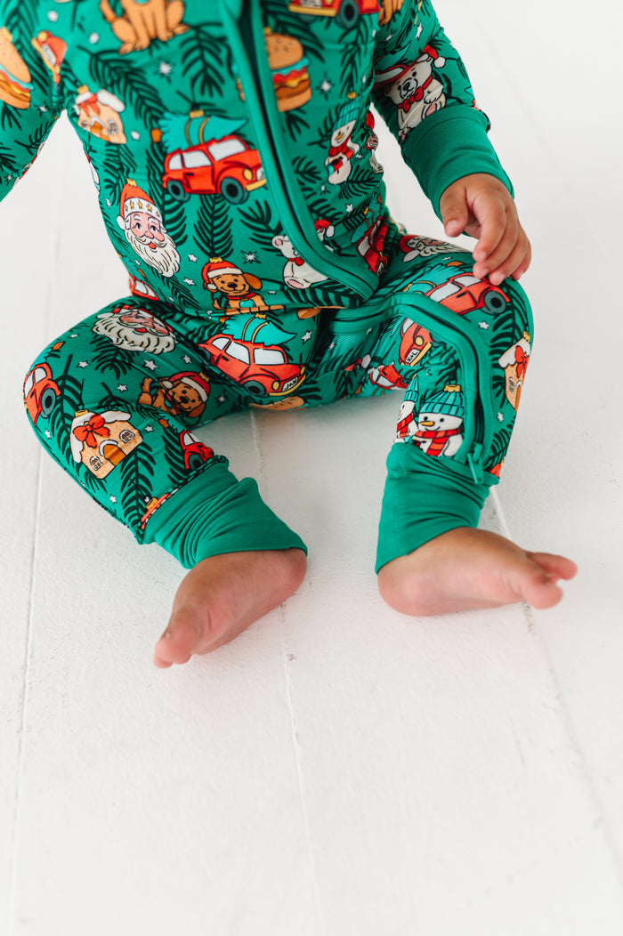 Deck The PJs Convertible Footies