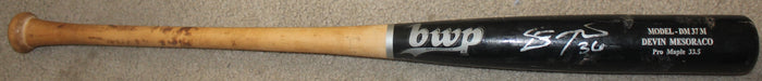 Devin Mesaroco Autographed & Game Used Cincinnati Reds Baseball Bat
