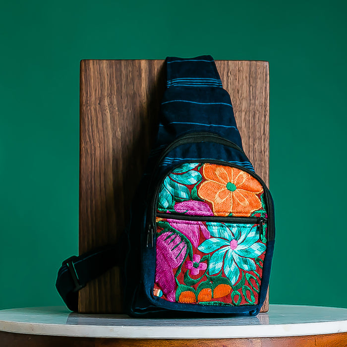 Embroidered Harp Backpack