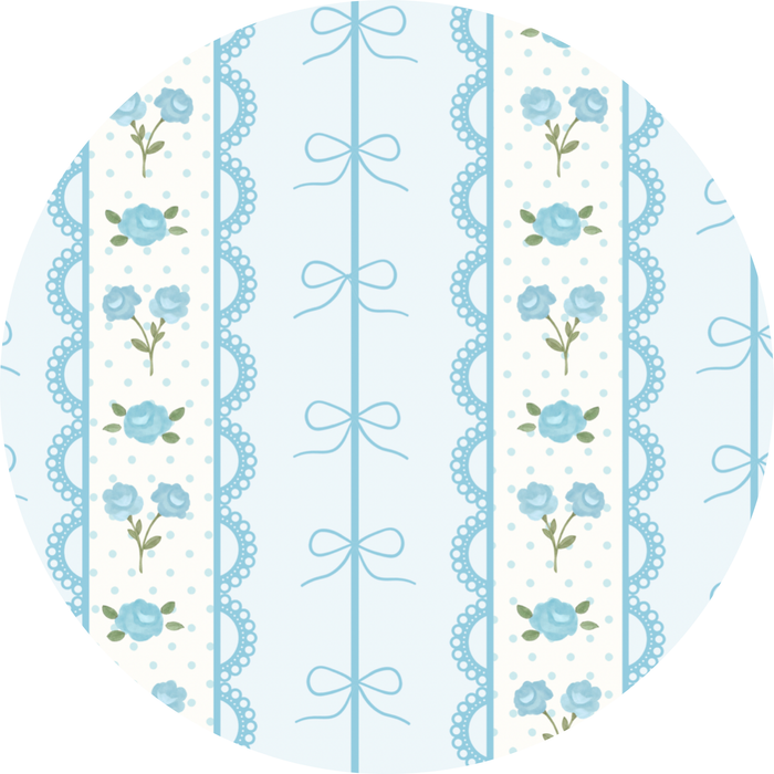 Forget Me Knot Blue Crib Sheet