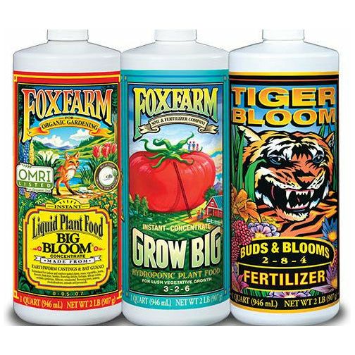 FoxFarm Hydro Formula Nutrients Trio- 3 Quarts - Seed World