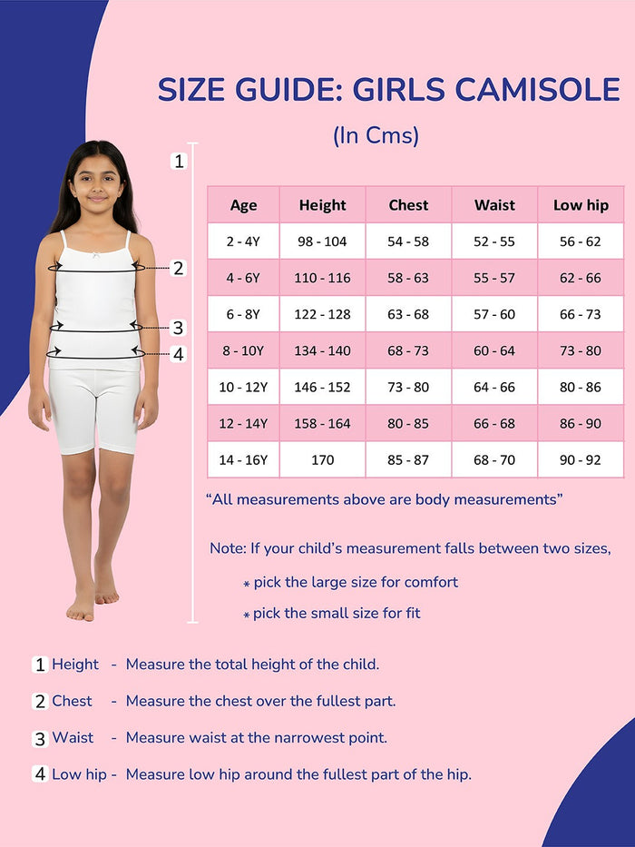 Girls Camisole - Pack of 2