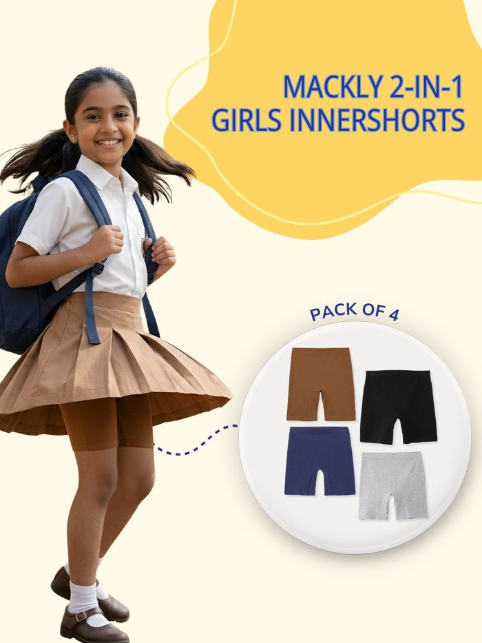 Girls Innershorts - Pack of 4