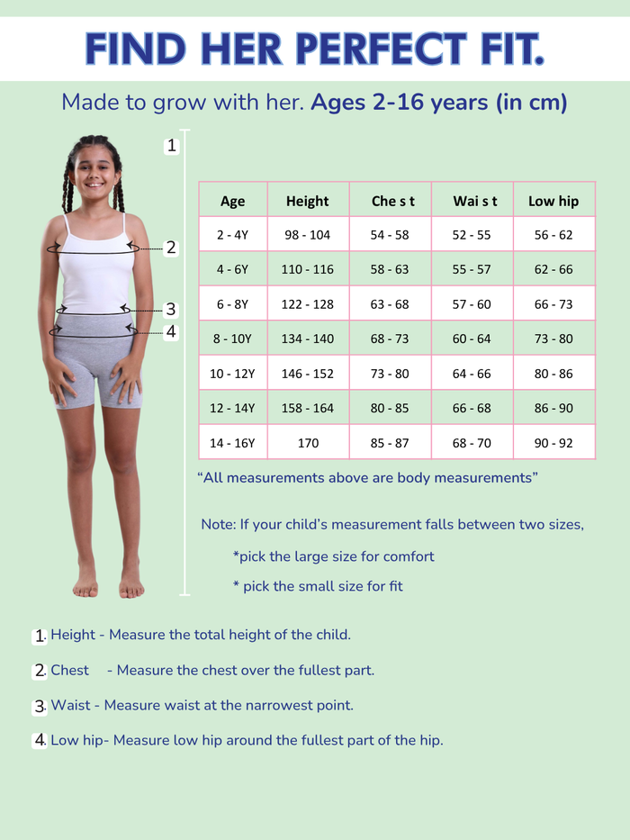 Girls Mini Innershorts – Grey & Black