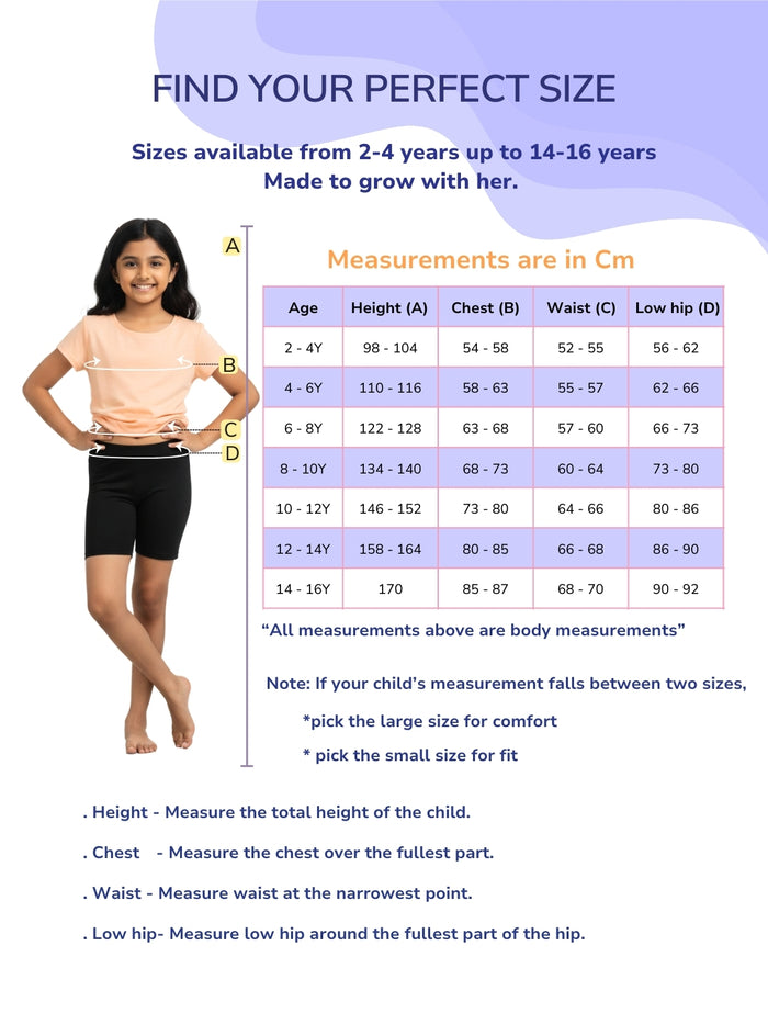Girls Modal Innershorts - Pack of 2 (Lavender & White)