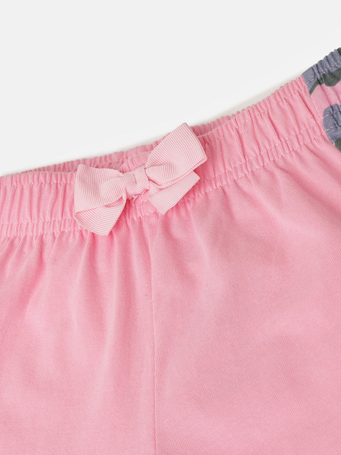 Girls Printed Cotton shorts