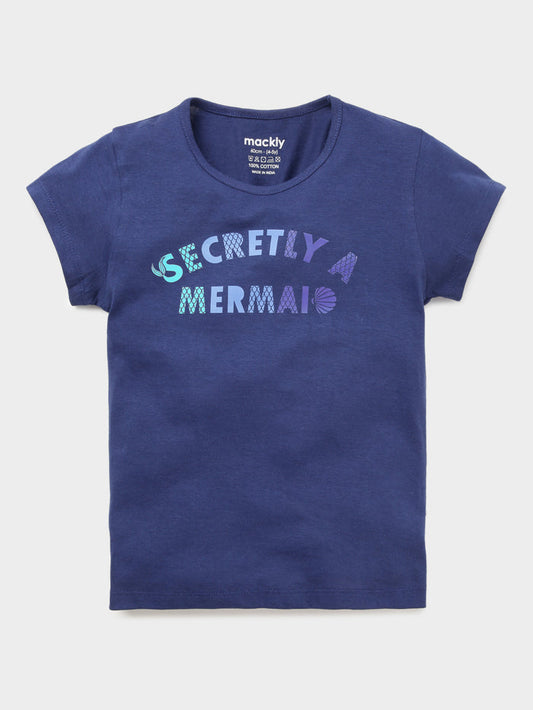 Girls Printed Cotton T-Shirt