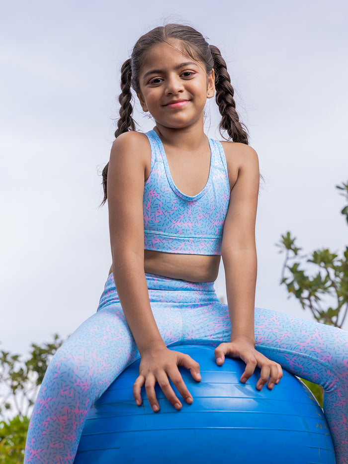 GIRLS SPORTS BRA - DONUT SPRINKLE (NON-PADDED)