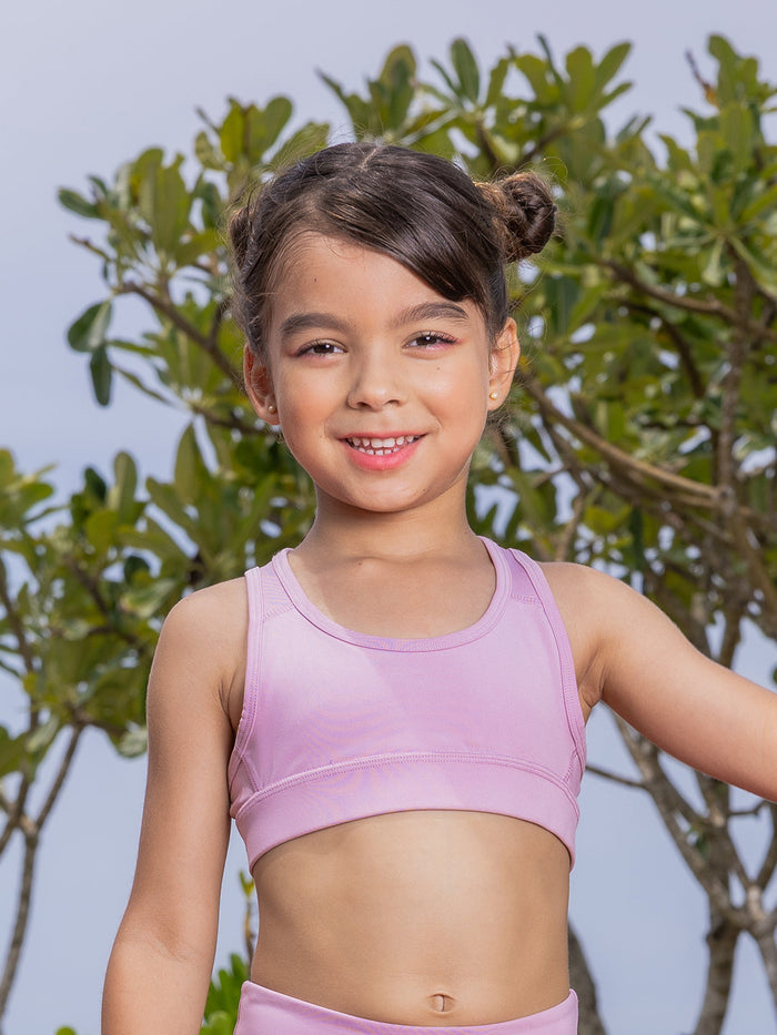 GIRLS SPORTS BRA  - PINK (PADDED)
