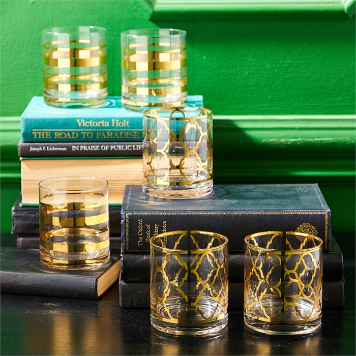 Golden Details Drinking Glass (Set of 6)