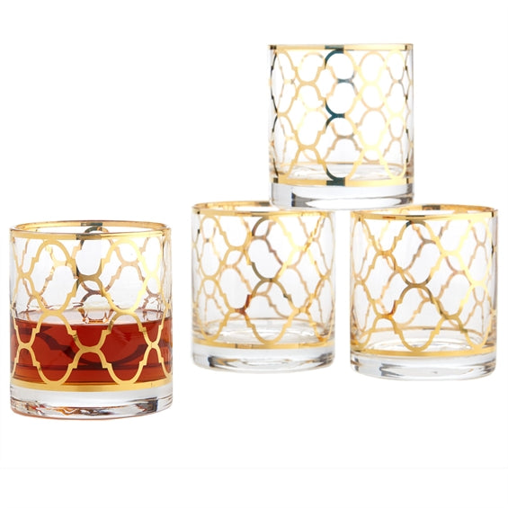 Golden Details Drinking Glass (Set of 6)