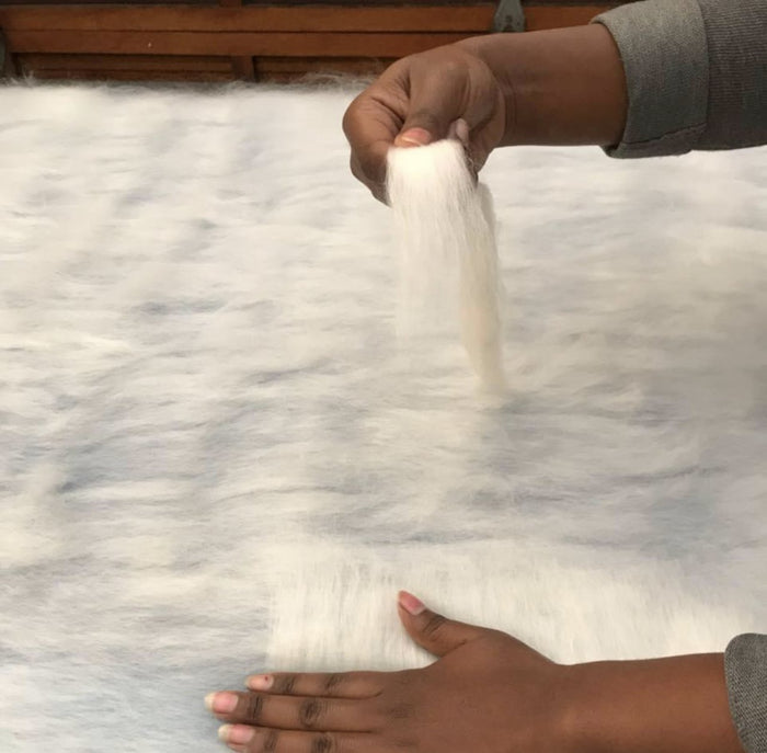 Hand Felted Adire Pillow Cover