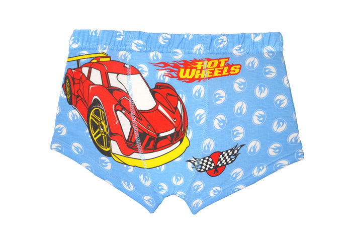 Hot Wheels Boys' Briefs (Pack of 3) – Cotton Comfort with Fun Car Prints | JR-519