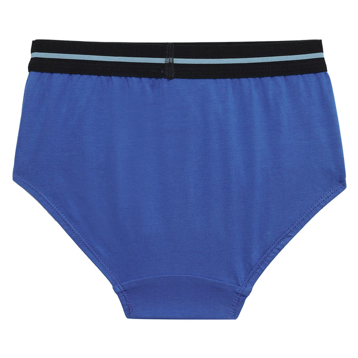 JR 533 Kids Printed Cotton Briefs Underwear with Elastic Belt Waistband for Kids Pack of 3