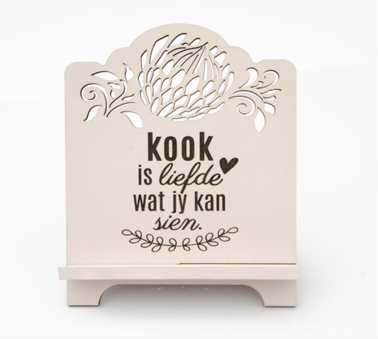 'Kook Is Liefde Wat Jy Kan Sien' Protea Cook Book Stand