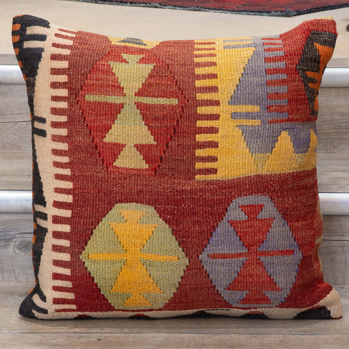 Large Handmade Turkish kilim cushion - 309673-Z
