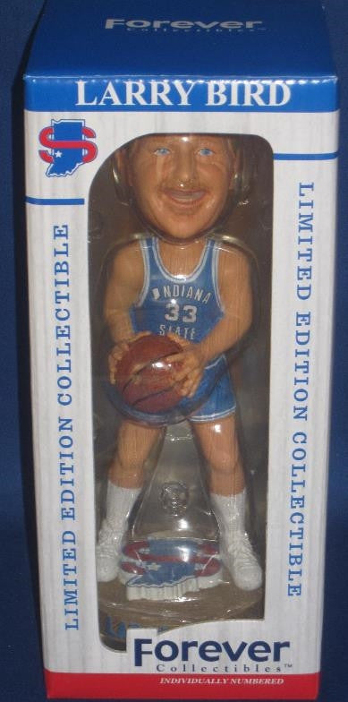 Larry Bird Indiana State University Limited Edition Bobblehead, New In Box! - Vintage Indy Sports