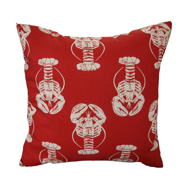 Lobster Red Indoor Pillow