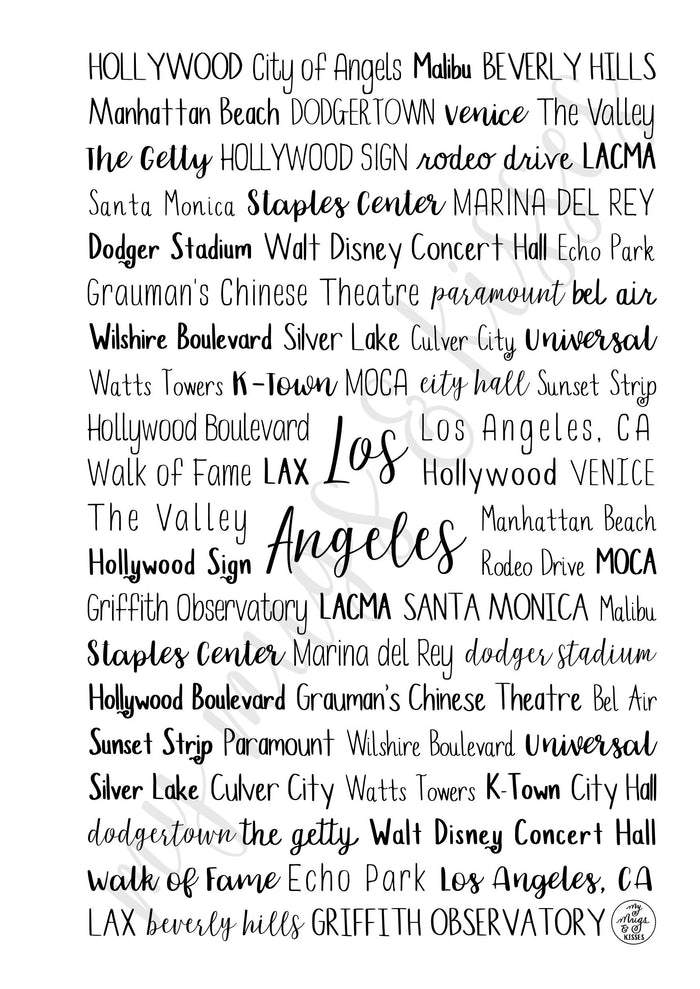 Los Angeles, CA Spiral Notebook