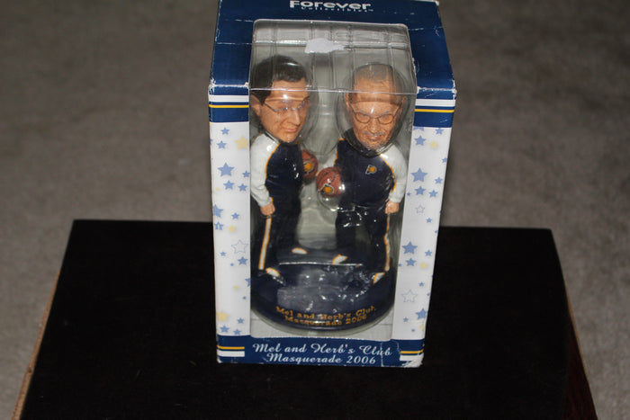 Mel and Herb Simon Indiana Pacers 2006 Masquerade Bobblehead, Rare #348/900
