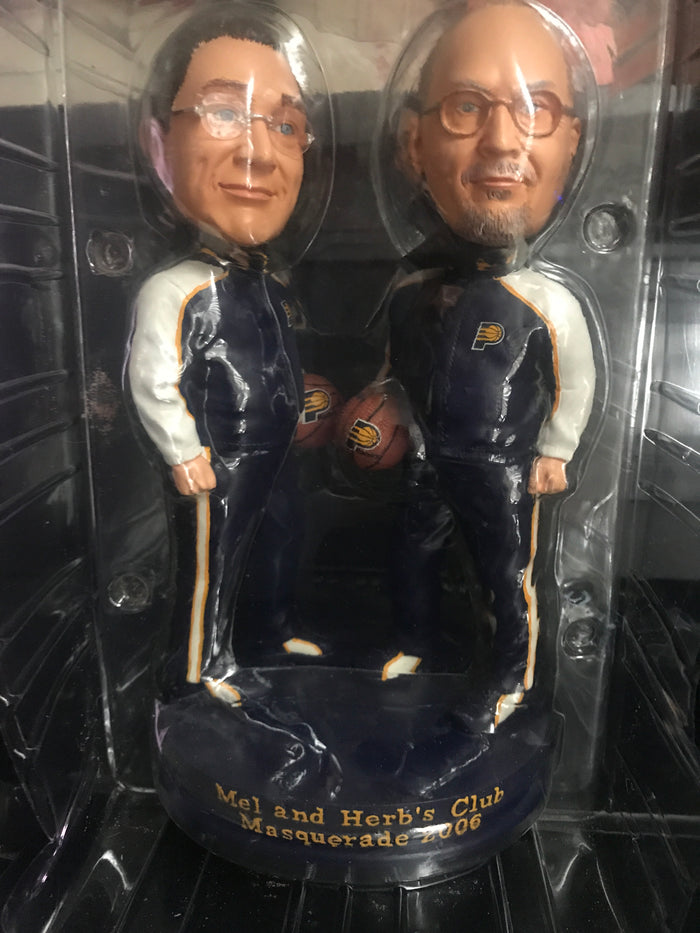 Mel and Herb Simon Indiana Pacers 2006 Masquerade Bobblehead, Rare #348/900
