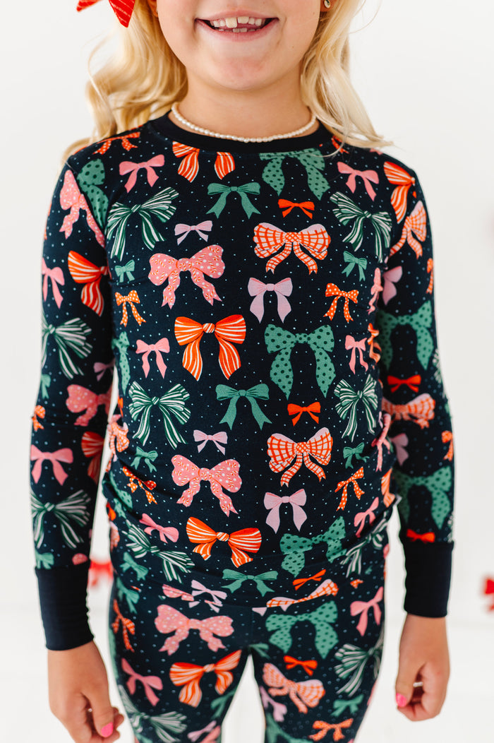 Merry Little Bows Kids Pajamas