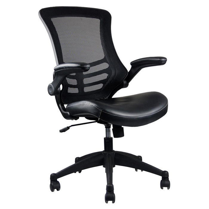 Mid-Back Deluxe Mesh Office Task Chair - Black