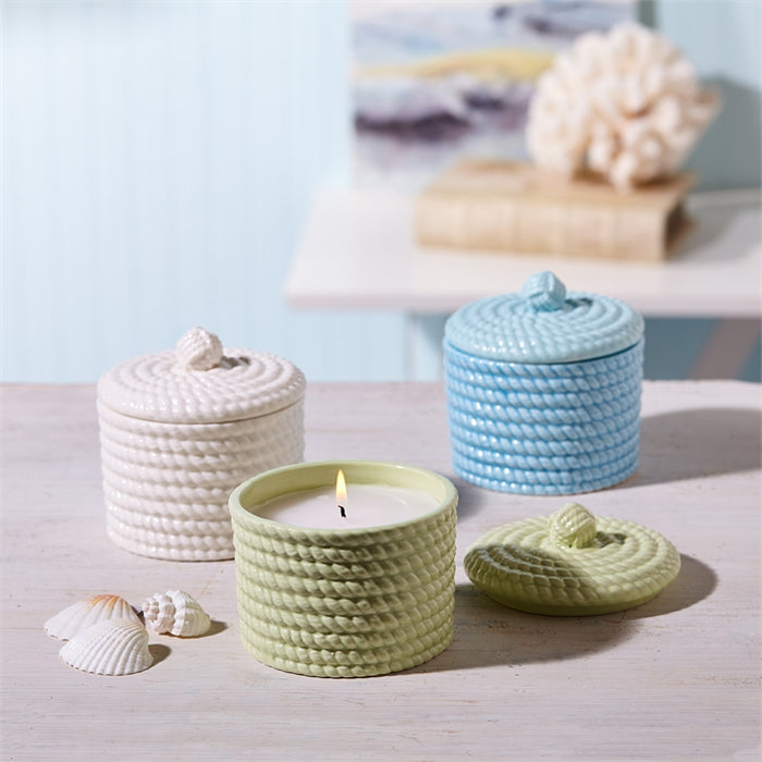 Ocean Mist Rope Filled Candle