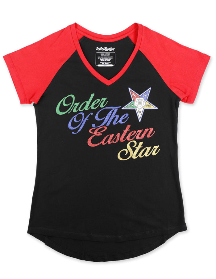 OES Glitter V-Neck Shirt