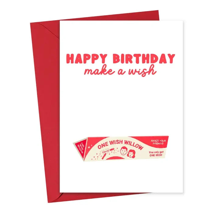 One Wish Willow Birthday Card
