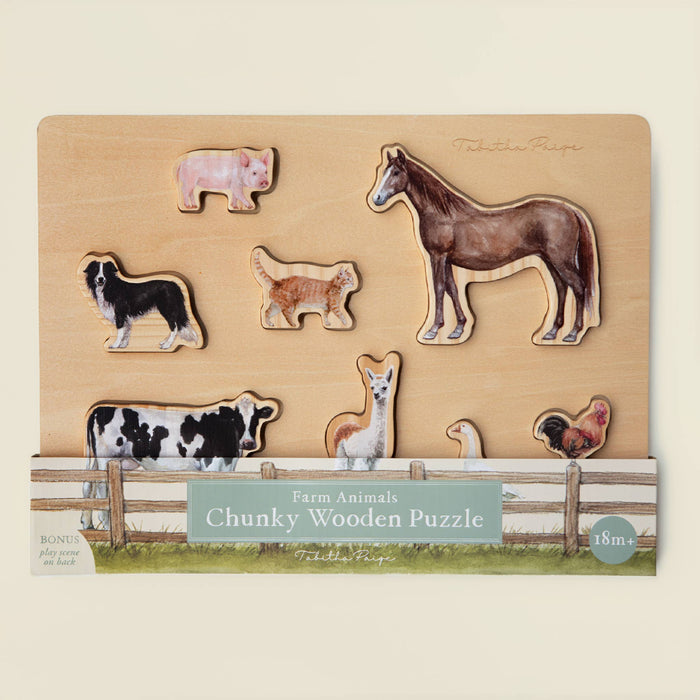 Paige Tate Farm Animals Wooden Puzzle: A Tabitha Paige Puzzle