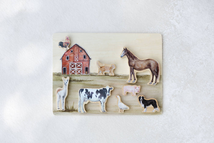 Paige Tate Farm Animals Wooden Puzzle: A Tabitha Paige Puzzle
