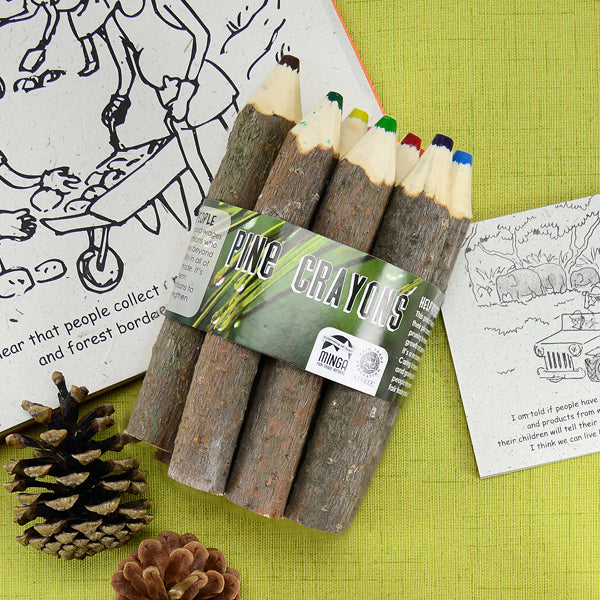 Fair Trade Pine Crayon Bundle, Ecuador