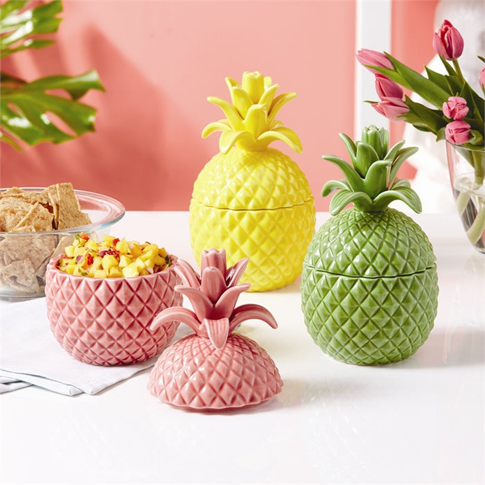 Pineapple Storage Jar with Lid