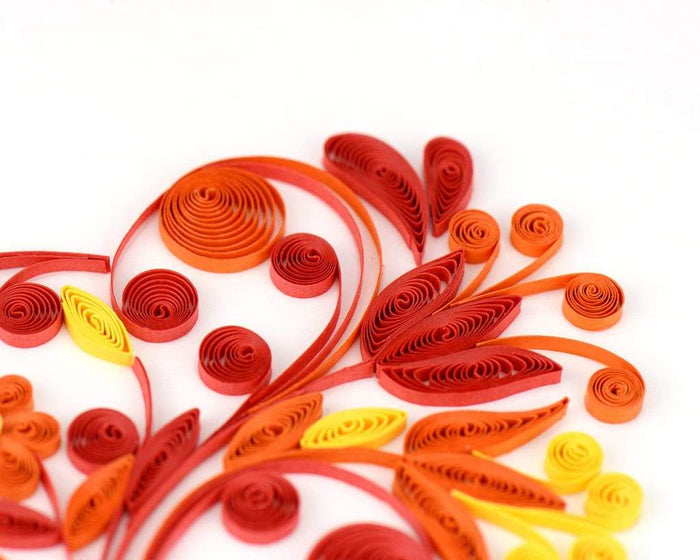 Fair Trade Quilled Heart greeting Card Vietnam