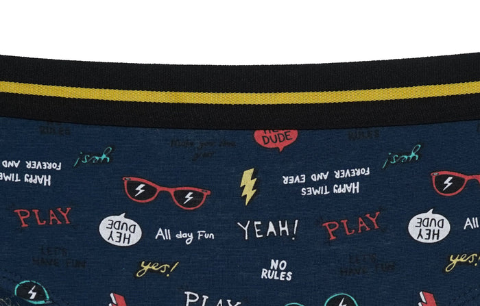 Redrose Boys’ Briefs – 3-Pack Space Adventure Print Underwear | 100% Cotton | JR-544