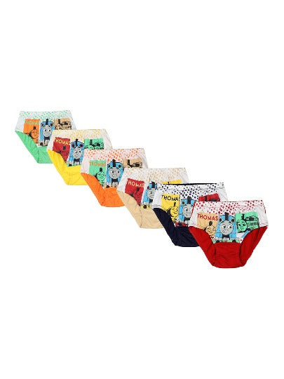 Redrose Boys’ Briefs – Pack of 6 | Thomas & Friends Cartoon Print Innerwear | JR-31