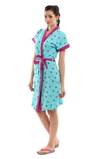 RedRose Printed Bathrobe