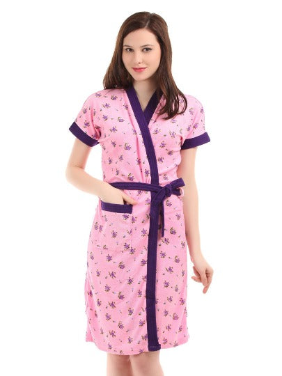 RedRose Printed Bathrobe