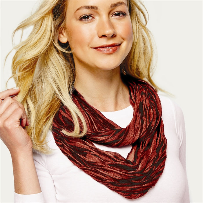 Rippled Infinity Scarf