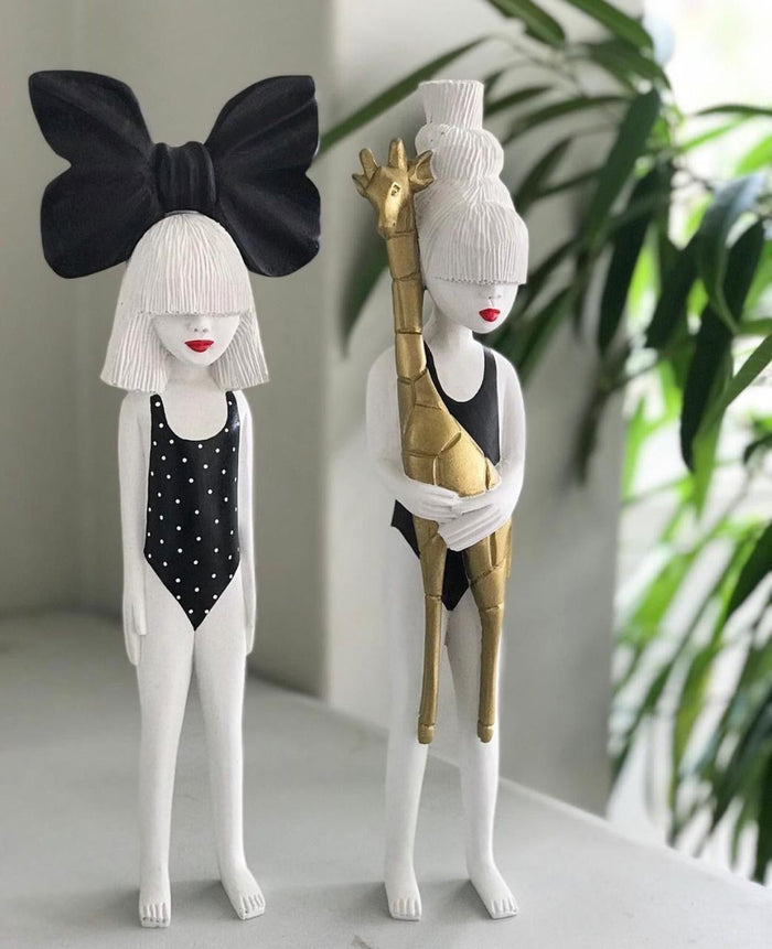 Sia Top Bow African Clonette Doll Figurine